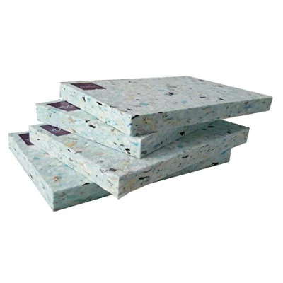 Image of 4 x Recycled Chip Foam HALF Yoga Blocks 2.5cm / 1 inch HEIGHT Block (HALF BLOCKS)