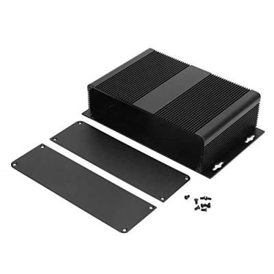 Image of Aluminum Printed Circuit Board Box, 54 204 120Mm Instrument Cooling Box DIY Electronic Project Enclosure Case