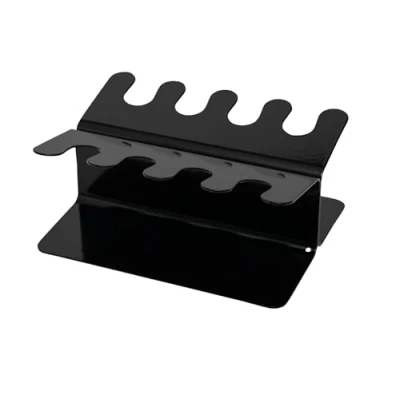 Image of MAUL Straight Form 8 Stamps Premium Stamp Holder Metal Rack Black