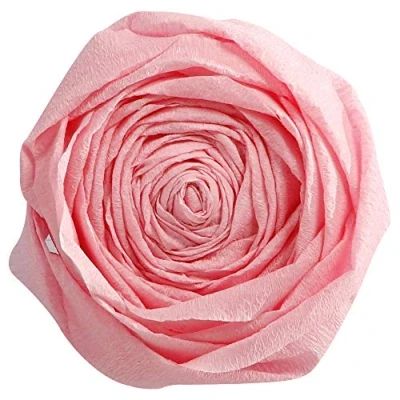 Image of Clairefontaine Ref 901033C Standard Quality Crepe Paper (Pack of 10 Sheets) 2 x 0.5m Sized Sheets, 40% Creppage, 32gsm Paper, Delivered Folded Pale Pink