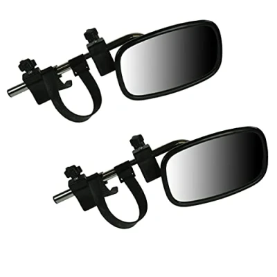 Image of UKB4C Extension Caravan Large Towing Convex Mirrors Pair (MP8329) with new Clamping Design