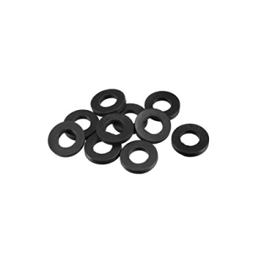 Image of Sourcingmap Rubber Flat Washers 19mm OD 10mm ID 3mm Thickness for Faucet Pipe Water Hose, Pack of 10