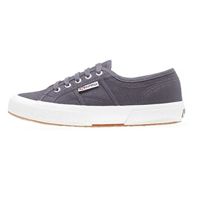 Image of Superga Unisex 2750 cotu Classic Low Top Trainers, Dark Grey Iron, 46 EU UKDk UK 11