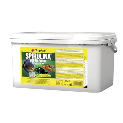 Image of Tropical SUPER spirulina FORTE GRANULAT 5L / 3kg rich granules for algae eating fish (color, growth &amp; immunity boost)