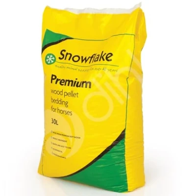 Image of Dihl Snowflake 30L Premium Equine Wood Based Pellet Bedding for Horses, 100% Softwood, Superior Odour Control, FSC Approved, UK Sourced, Biodegradable, 30 Litres, 14.6 KG