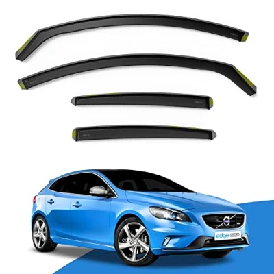 Image of EdgeVisors Wind Deflectors Set Fits: Volvo V40 MK2 2012 2019 5 Door Hatchback 4pc