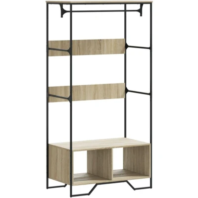 Image of vidaXL Wardrobe Sonoma Oak 90x50x180 cm Engineered Wood