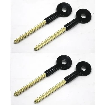 Image of fiXte Universal Extra Long Brass Bolt Key Security Rack Door Star Lock for Doors and Windows 110mm Length 60mm (Pack of 4)