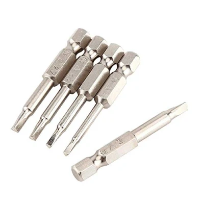 Image of Steel Triangle Screwdriver Bits Strong Magnetic Driver Kit with 1/4&quot; Hex Shank 5pcs 50mm