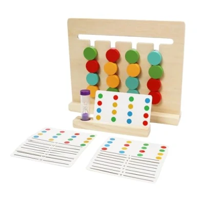 Image of Little Frog Toys Wooden Colour Sorting Toys, Sensory for Babies, Kids Educational Learning Resources, Early Development &amp; Activity Boys and Girls 36+ Months