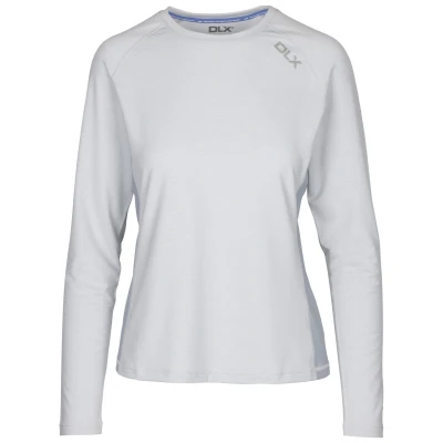 Image of DLX Womens/Ladies Katherine Top (Pale Grey Marl) Light Size Medium
