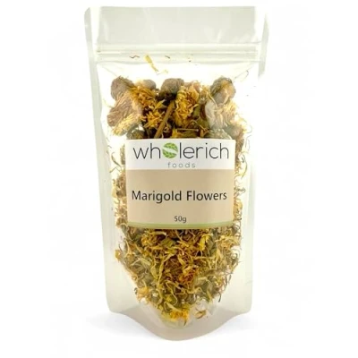 Image of Marigold Flowers (Calendula) 50g Wholerich Foods