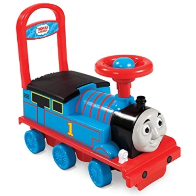 Image of Thomas &amp; Friends Kids Ride On Toys for 1+ years Boys and Girls Sit the Tank Engine Toy with Steering Wheel Easy Assembly Toddler Walker Outdoor Indoor Push Along Car