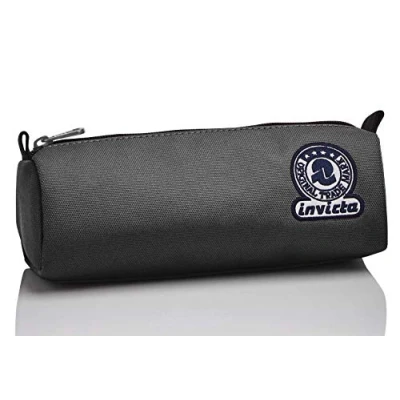 Image of Invicta Pencil case SOLID RECYCLED § Pen Bag, Box for Stationery, Pouch, Perfect School Supplies, Teen, Girls&amp;Boys, Italian Design, gray