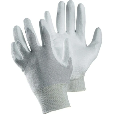 Image of Ejendals 811 Tegera ESD Palm side Coated Grey/White Gloves Size 8