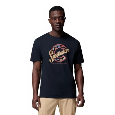 Image of Columbia Rapid RIDGE Graphic TEE Print Tshirt, Men&#039;s, Size: Small, Black