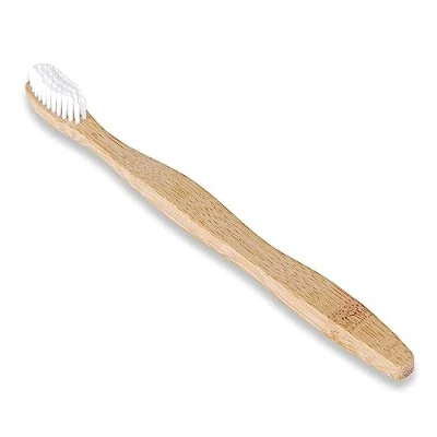 Image of ENA Living Toothbrush (19x1.6x1.5 cm) Stylish and Sustainable Hard for Adults Sturdy Effective Firm Bamboo Eco Labelled