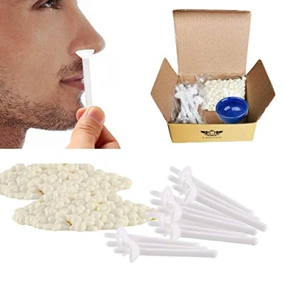 Image of Nose Ear Hair Removal Wax Kit Painless &amp; Easy Mens Nasal Waxing Strip Remover