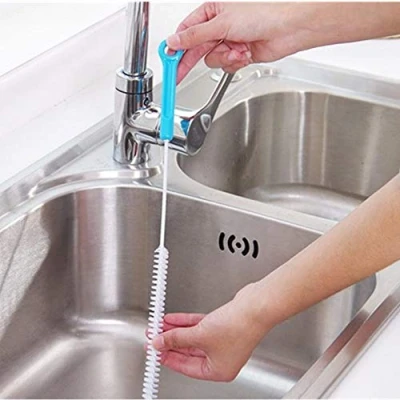 Image of Uteruik 71cm Long Flexible Sink Overflow Drain Dredge Cleaning Brush Cleaner Kitchen Tool