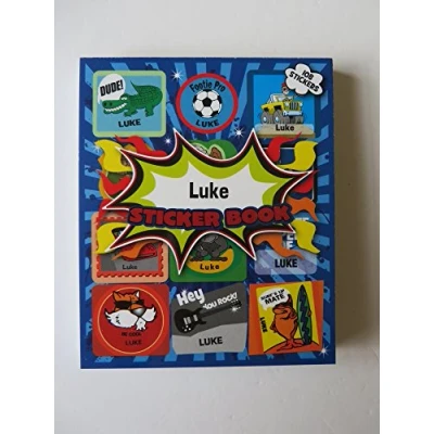 Image of BOYS PERSONALISED STICKER BOOK FOR LUKE