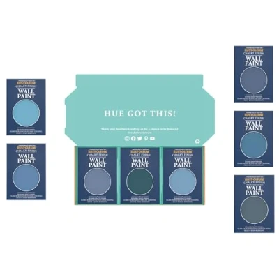 Image of Rust Oleum Wall Paint in Chalky Finish Deep Blue Tester Box
