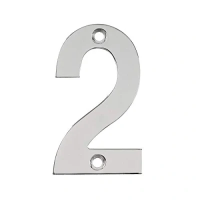Image of Stainless Steel Numerals, House Numbers Polished Finish (2)