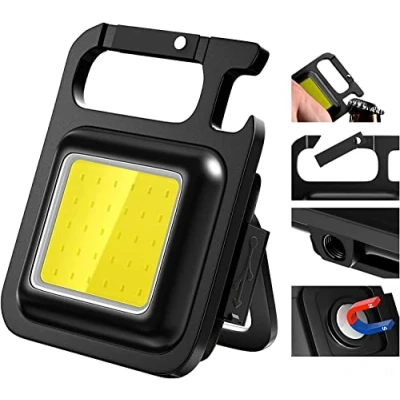Image of Mini LED Work Light, Inspection Lights, 800 Lumen Rechargeable Lamp, Portable Torch, Waterproof Mechanic Light for Camping Repair Emergency Lighting