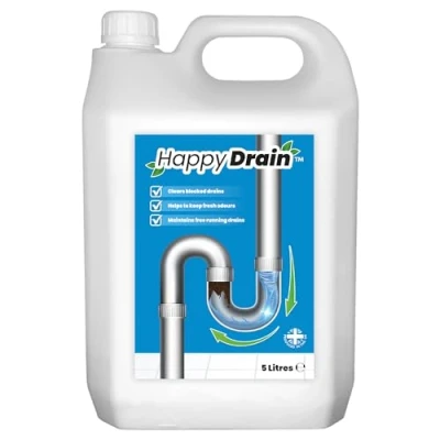 Image of Happy Drain Sink and Unblocker 5 Litre, Kitchen, Bathroom Unblocker, Indoor Outdoor Use