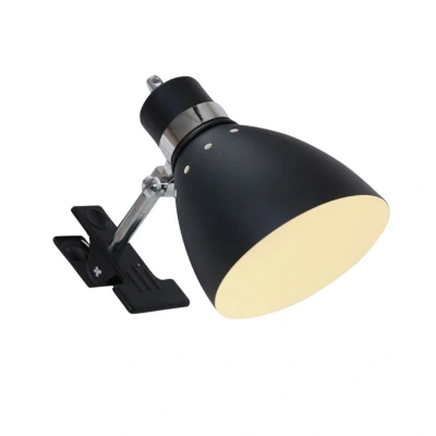 Image of Steinhauer Spring clip on light, black