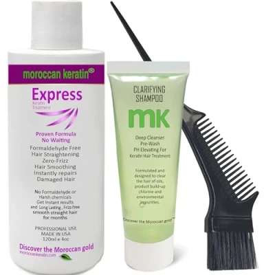 Image of Moroccan Keratin FORMALDEHYDE FREE Most Effective Brazilian Hair Blowout Straightening Smoothing Treatment