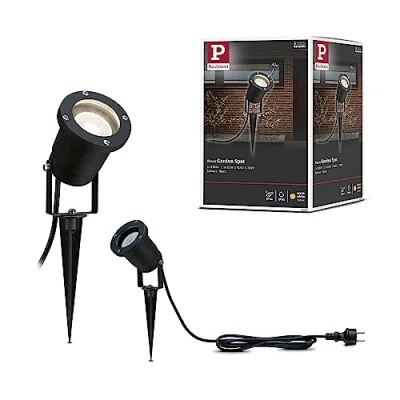 Image of Paulmann 98896 Special Line LED Garden Spotlight Plant Light Spike IP65 Round 92 mm 3000 K 3.5 W 230 lm V Black Aluminium, GU10