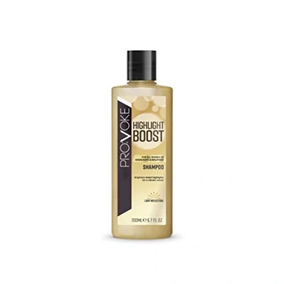 Image of PROVOKE Highlight Boost Shampoo 200 ml Protects and Prolongs All Shades Of Highlights Balayage Brightens Faded Enhance Shine for Coloured, Natural Blonde Hair