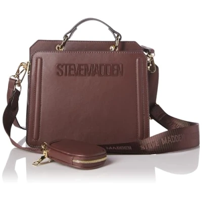 Image of Steve Madden Women&#039;s Bevelyn Convertible Crossbody Bag, Coffee, One Size