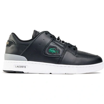 Image of Lacoste Mens Court Cage Trainers Black Size UK 7