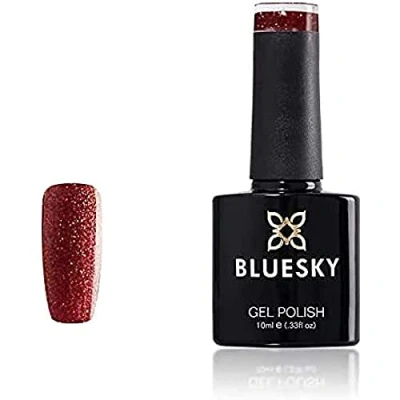 Image of Bluesky Gel Nail Polish, Frosty Fuchsia Red Jq04, Glitter, Long Lasting, Chip Resistant, 10 ml (Requires Curing Under UV LED Lamp)