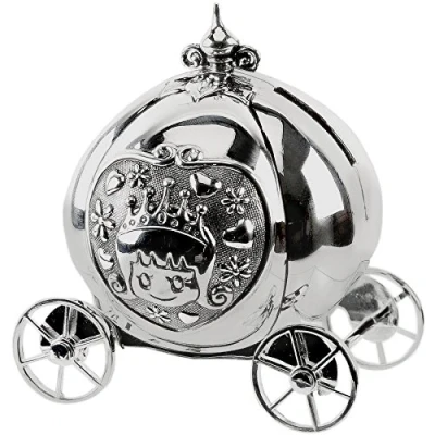 Image of Bambino Silver Plated Princess Carriage Money Box
