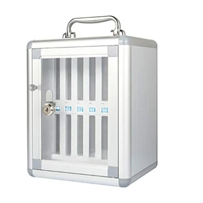 Image of Mobile Phone Storage Cabinet Safe Deposit Box School Factory Examination Work Transparent Lock With Numbered Locker (Color : Silver, Size 12)