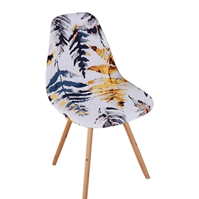 Image of Meigeh Scandinavian Dining Chairs Covers Stretch Shell Chair Slipcover for Room Slipcovers 4 pieces