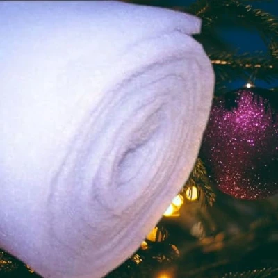 Image of love aquatics 16ft Roll of Artificial Fake Snow Christmas Nativity Soft White Blanket