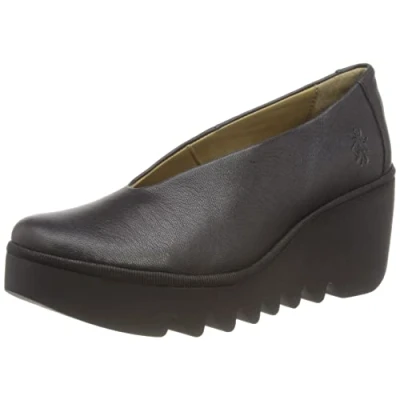 Image of BESO246FLY Leather Women&#039;s Wedge Heel Shoes