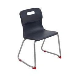 Image of Titan Skid Base Chair Size 4 380mm Seat Height Charcoal T24 C