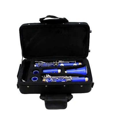 Image of Clarinet Professional Bb Student 17 Keys (Color : Blue)