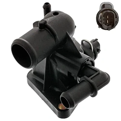 Image of 1769063P00, 1769063P00000, 1769068L10, 1769068L10000 Engine thermostat BLUE PRINT ADG09258 88C with seal Temperature Switch housing