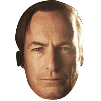 Image of FoxyPrinting Bob Odenkirk Tv Stars 2018 Celebrity Cardboard Party Face Mask Fancy Dress