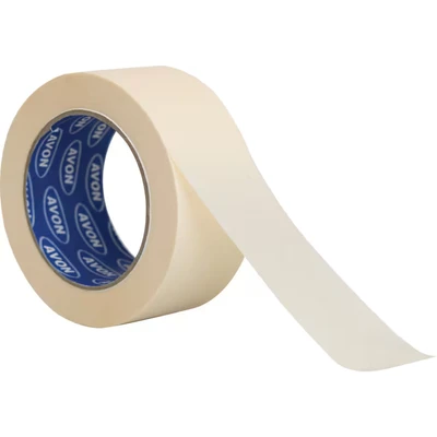 Image of Avon Automotive Cream Masking Tape 50mm x 50m