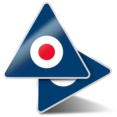 Image of 2 x Triangle Stickers 10 cm RAF Roundel Symbol Mod Retro Fun Decals for Laptops,Tablets,Luggage,Scrap Booking,Fridges #215