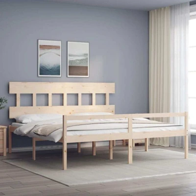 Image of vidaXL Senior Bed without Mattress 200x200 cm Solid Wood