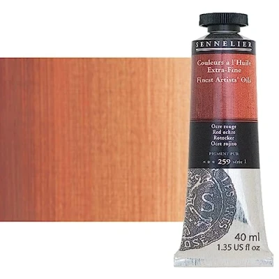 Image of New 40ml Artist Oil Red Ochre Series 1