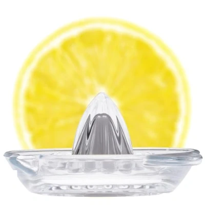 Image of KADAX Manual Juicer, Glass Squeezer for Fresh and Healthy Juice, Transparent Lemon Squeezer, Kitchen Hand Press Citrus, Lime, Orange (Smooth)