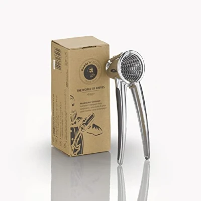 Image of Buddy&#039;s Blades Nutcracker, Champagne Tongs, Nut Opener, 17 cm Height, Silver, with Rubberised and Non Slip Handles